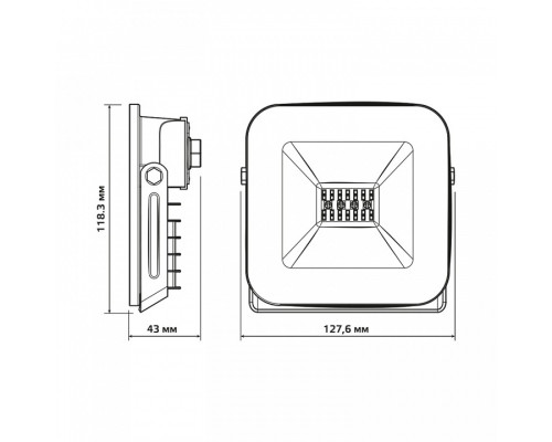 Настенно-потолочный прожектор Gauss Smart Home 3550132