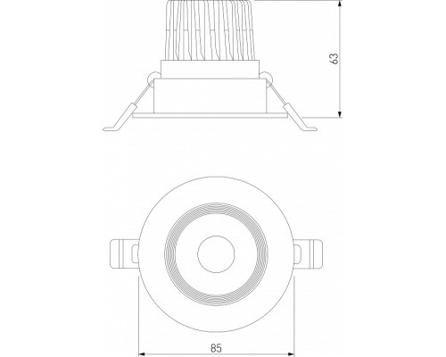 Встраиваемый светильник Elektrostandard Even a065458