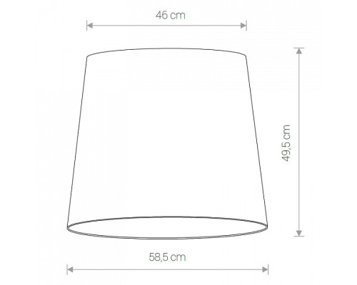 Плафон текстильный Nowodvorski Cameleon Cone L WH 8408