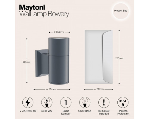 Светильник на штанге Maytoni Bowery O574WL-01GR