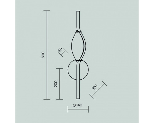 Бра Maytoni Foresight MOD347WL-L8BS3K