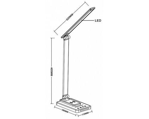 Настольная лампа офисная Arte Lamp William A5122LT-1WH