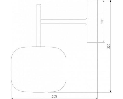 Бра Eurosvet Jar 70128/1 хром