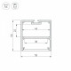 Профиль подвесной Arlight SL-LINE-5050-2000 ANOD 019304