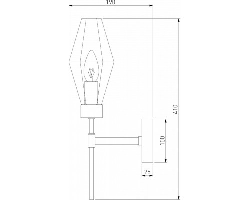 Бра Eurosvet Prism 60143/1 хром