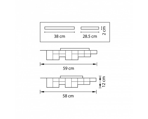 Накладной светильник Lightstar Favo LED 750122