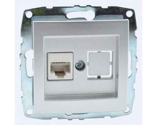 Розетка Ethernet RJ-45 без рамки Mono Electric Despina / Larissa 500-002105-125