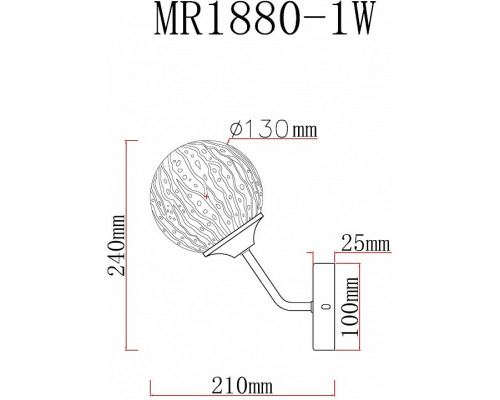 Бра MyFar Camilla MR1880-1W