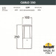 Наземный низкий светильник Fumagalli Carlo DR1.573.000.WXU1L