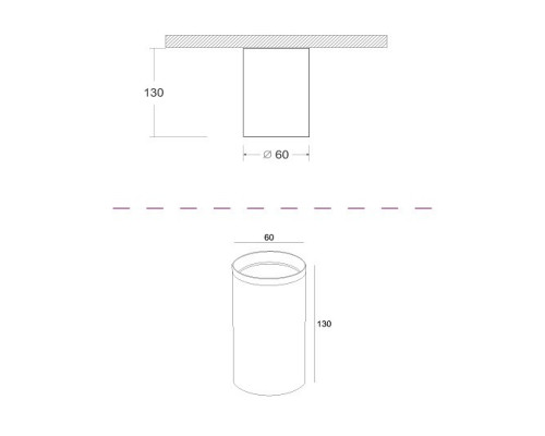 Накладной светильник Maytoni Focus Design C036CL-01W