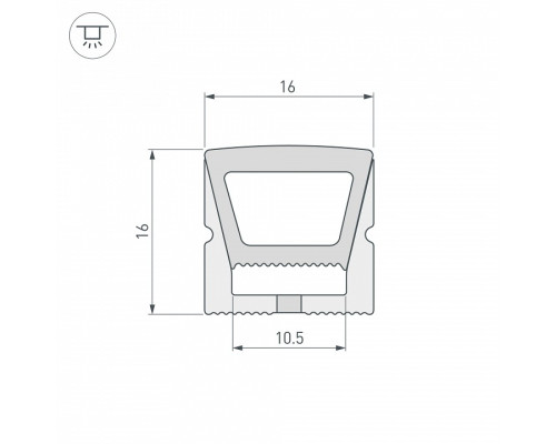 Короб накладной гибкий Arlight WPH 040270