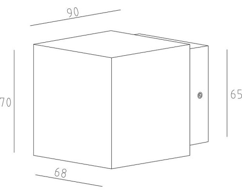 Накладной светильник Deko-Light Cubodo II Single DG Mini 731029