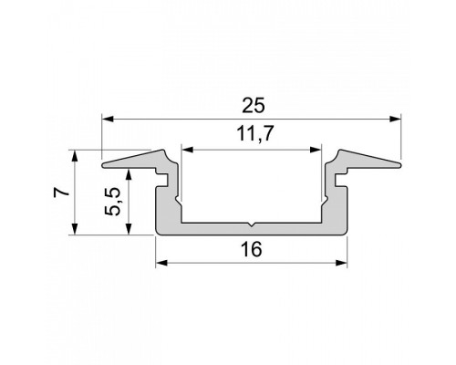 Профиль встраиваемый Deko-Light ET-01-10 975021