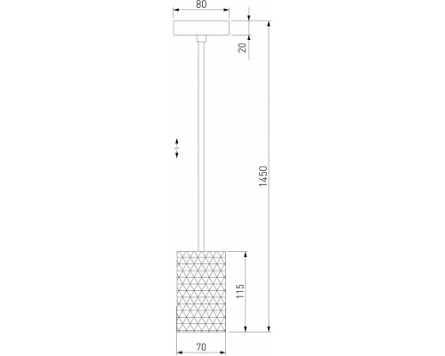 Подвесной светильник Eurosvet Bonaldo 50247/1 LED хром