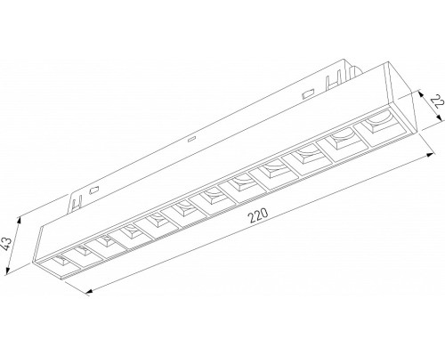 Встраиваемый светильник Elektrostandard Slim Magnetic a066584