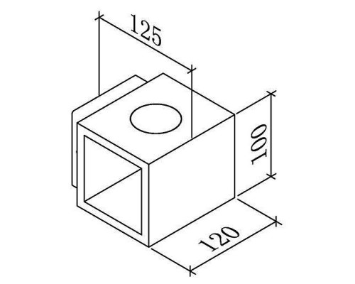 Накладной светильник DesignLed Kub LWA0100A-BL-WW