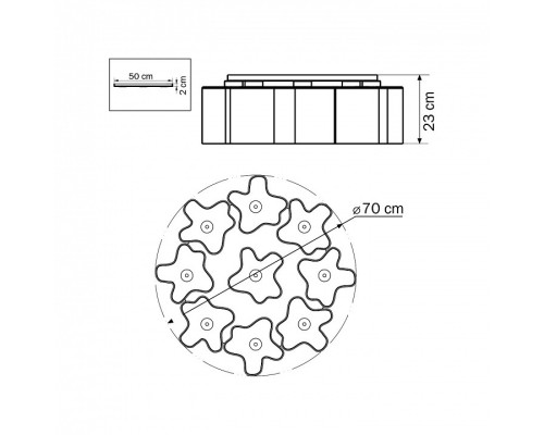 Потолочная люстра Lightstar Nubi 802090