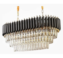 Подвесной светильник Imperiumloft Empire Black Rectangular Chandelier Crystal 40.2893