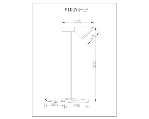 Торшер Moderli Turin V10474-1F