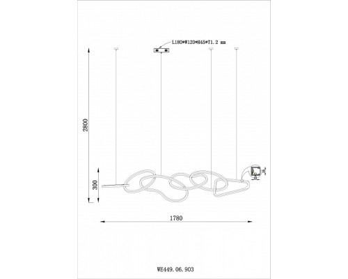 Подвесной светильник Wertmark Vanessa WE449.06.903