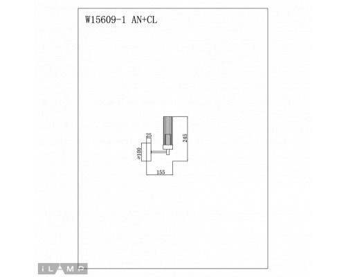 Бра iLamp Evolution W15609-1 AN+CL