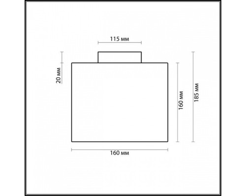 Накладной светильник Odeon Light Cross 2407/1C