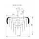 Подвесная люстра Wertmark Alexia WE125.21.303