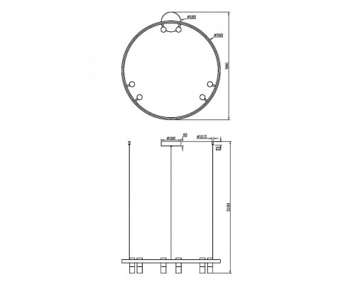 Подвесная люстра Maytoni Halo MOD102PL-L42WK