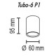 Накладной светильник TopDecor Tubo6 Tubo6 P1 25