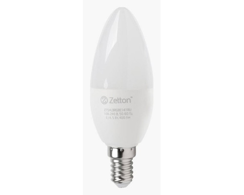 Лампа светодиодная с управлением через Wi-Fi Zetton Smart Wi-Fi Bulb E14 10Вт 6500K ZTSHLBRGBE141RU