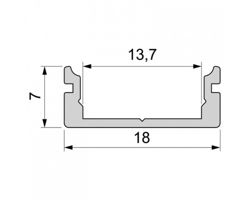 Профиль накладной Deko-Light AU-01-12 970047