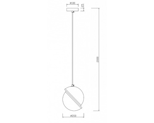 Подвесной светильник Freya Element FR5181PL-01BS