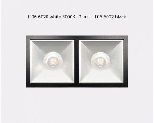 Встраиваемый светильник Italline IT06-6020 IT06-6020 white 3000K - 2 шт. + IT06-6022 white