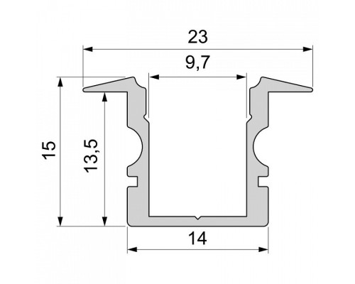 Профиль встраиваемый Deko-Light ET-02-08 975105