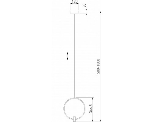 Подвесной светильник Eurosvet Layla 50257/1 LED черный