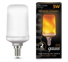 Лампа светодиодная Gauss LED T65 Corn Flame E14 5Вт 1500K 157401105