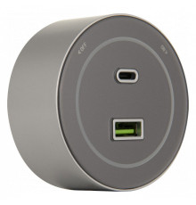 Розетка USB и type C на треке Arte Milano Am-track-sockets-39 399732TS/USB-Type-C Silver