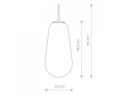 Плафон стеклянный Nowodvorski Cameleon PEAR L TR/G 8532