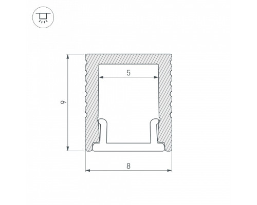 Профиль накладной Arlight SL-MINI 030514