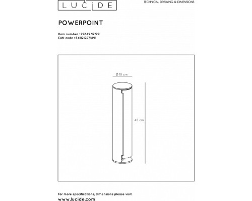 Блок розеток наземный Lucide Powerpoint 27849/12/29