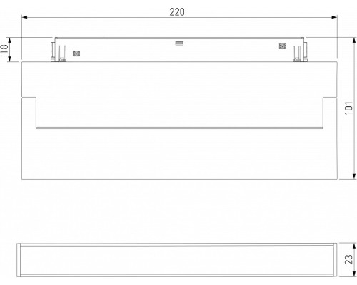 Накладной светильник Elektrostandard Slim Magnetic a063559