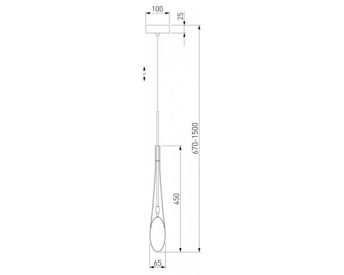 Подвесной светильник Eurosvet Folio 50224/1 прозрачный