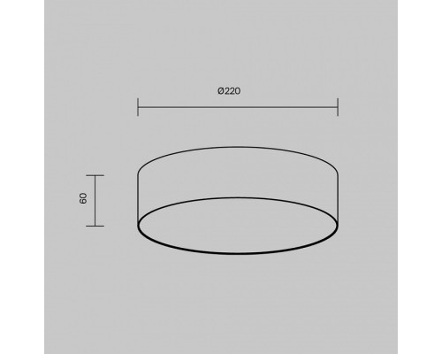 Накладной светильник Maytoni Zon C032CL-24W3K-RD-B