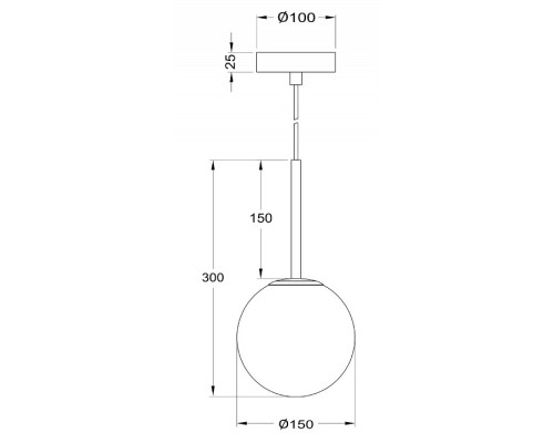 Подвесной светильник Maytoni Basic form MOD321PL-01G1