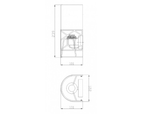 Накладной светильник Maytoni Messina H223-WL-01-G