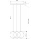 Подвесной светильник Eurosvet Layla 50257/3 LED черный/ латунь