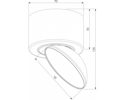 Накладной светильник Elektrostandard Smooth a065461