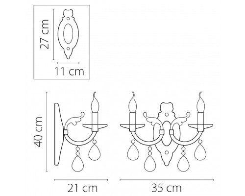 Бра Osgona Stregaro 694624