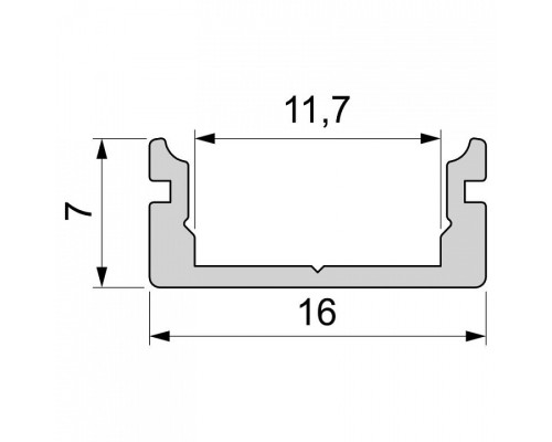 Профиль накладной Deko-Light AU-01-10 970021