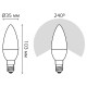 Лампа светодиодная Gauss Led Elementary E14 12Вт 4100K 33122